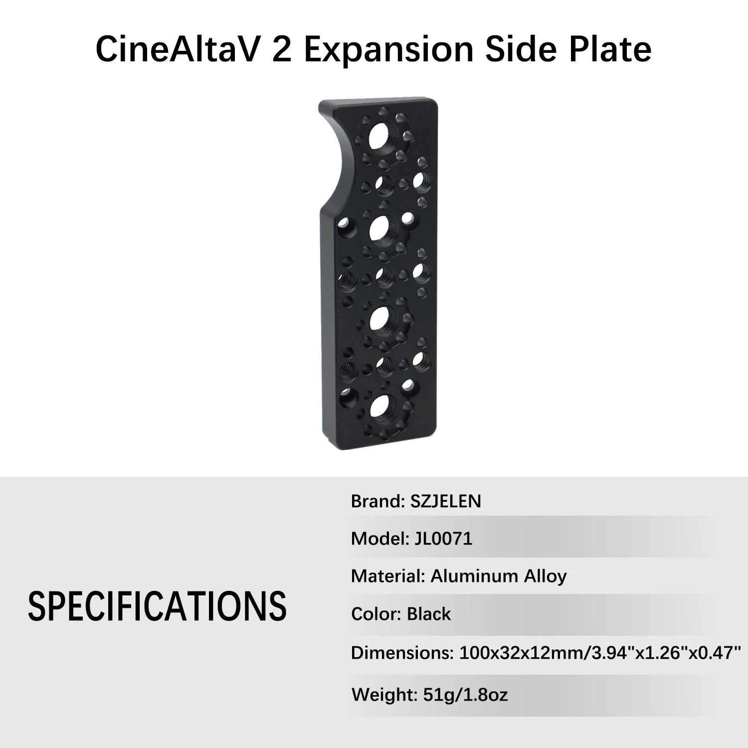 For Sony CineAltaV 2 Camera Side Expansion Board, Fixed With M3 Screws