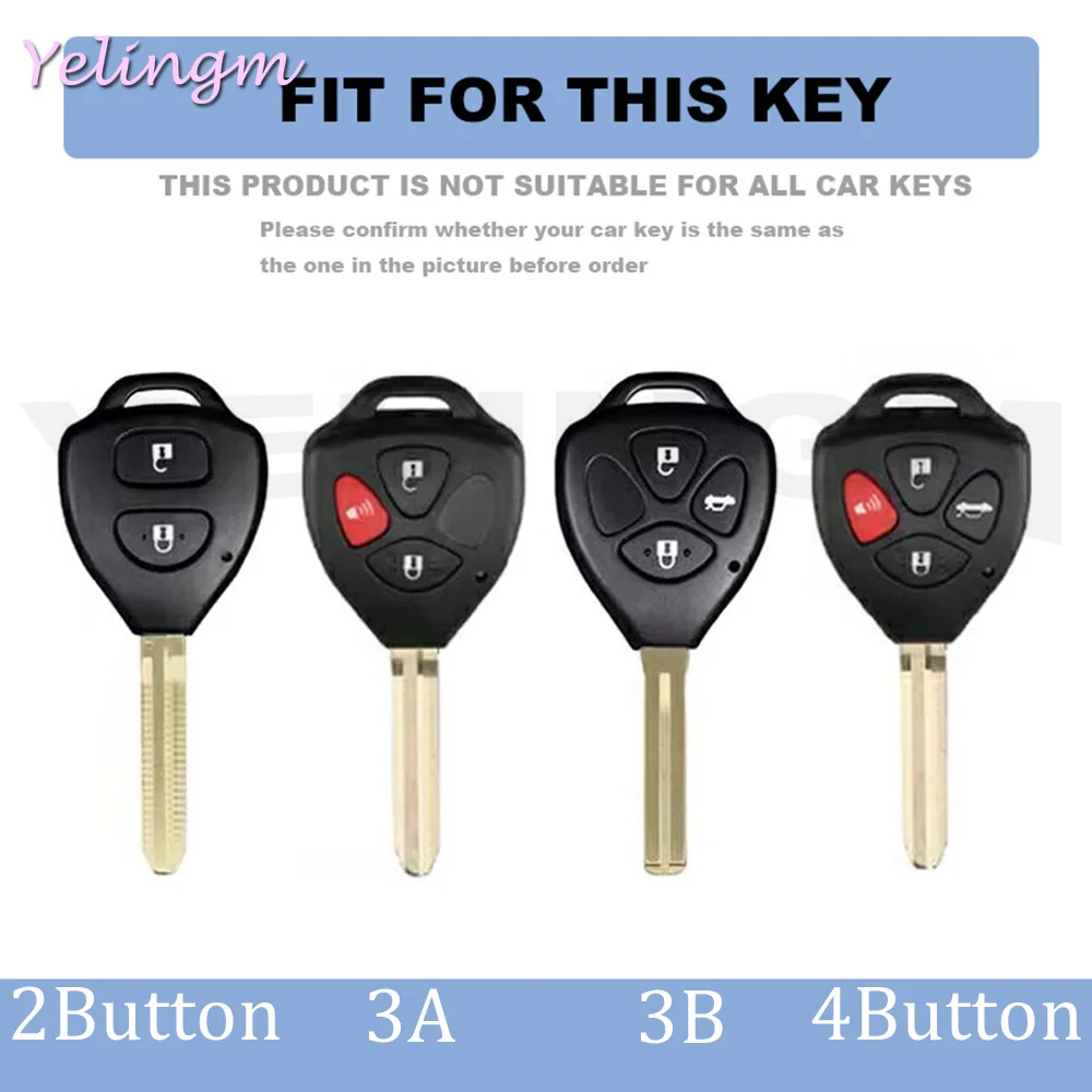 Transparent TPU Auto Shell Fob Bag For Toyota Corolla Camry Reiz RAV4 Crown Avalon Venza Matrix Yaris 4Runner Car Key Case Cover