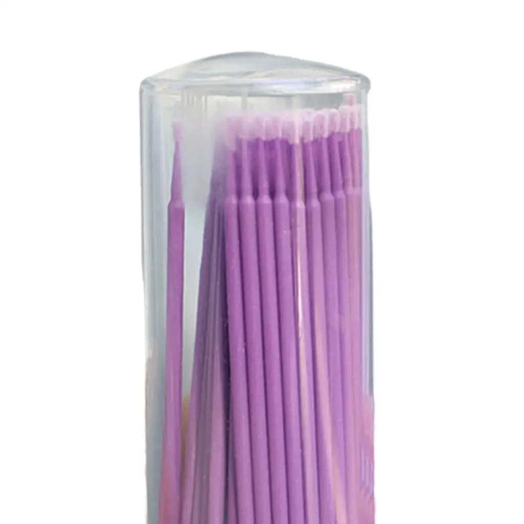 100Pcs Swab Disposable Mascara Wands Applicators for Extension Detail Modification Eyebrow Daily Use