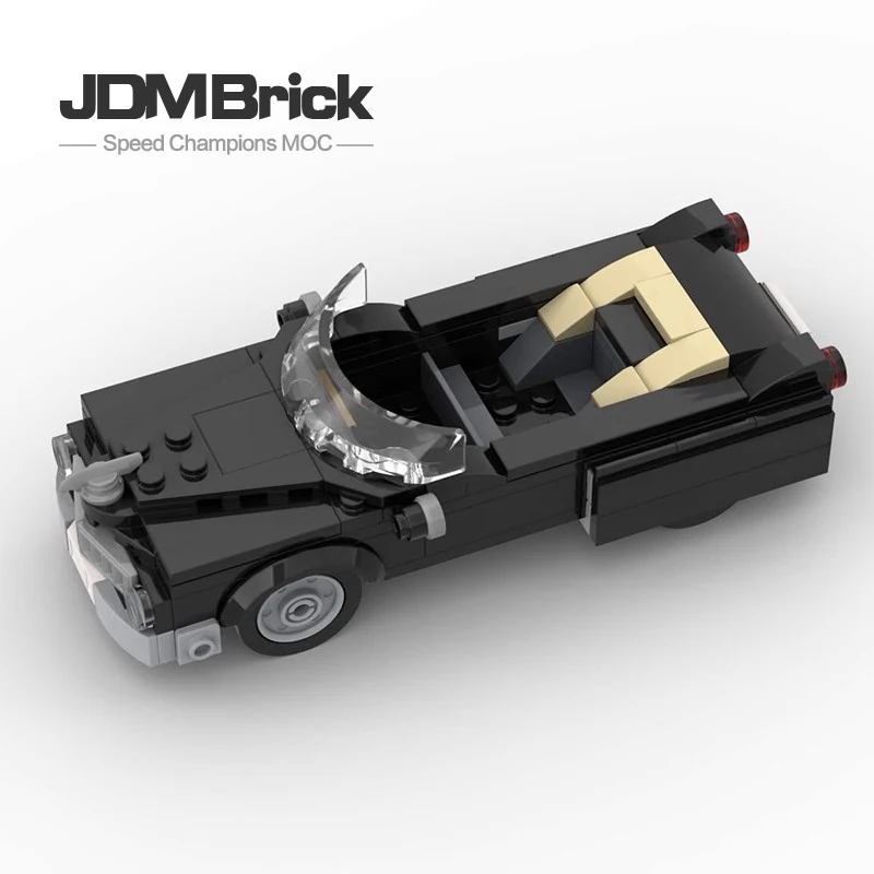 Creative Toy MOC-93121 Boys' Puzzle Assembly Car Brick Building Block Set Classic Speed Cool Convertible Sports Car Model Gift