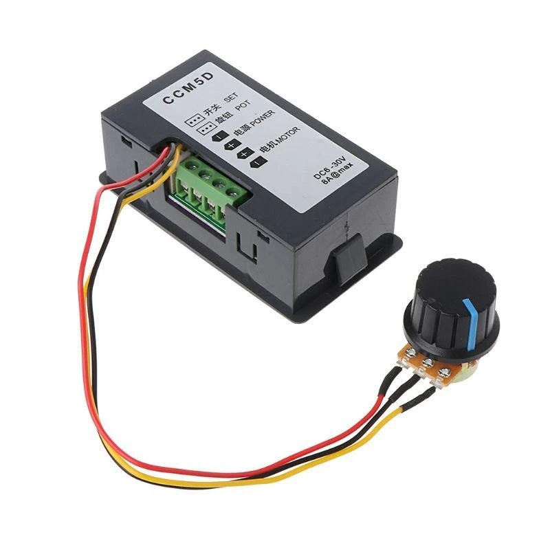 97QC لـ 6-30V 12V 24V 15A PWM MOTOR Controller مع شاشة رقمية