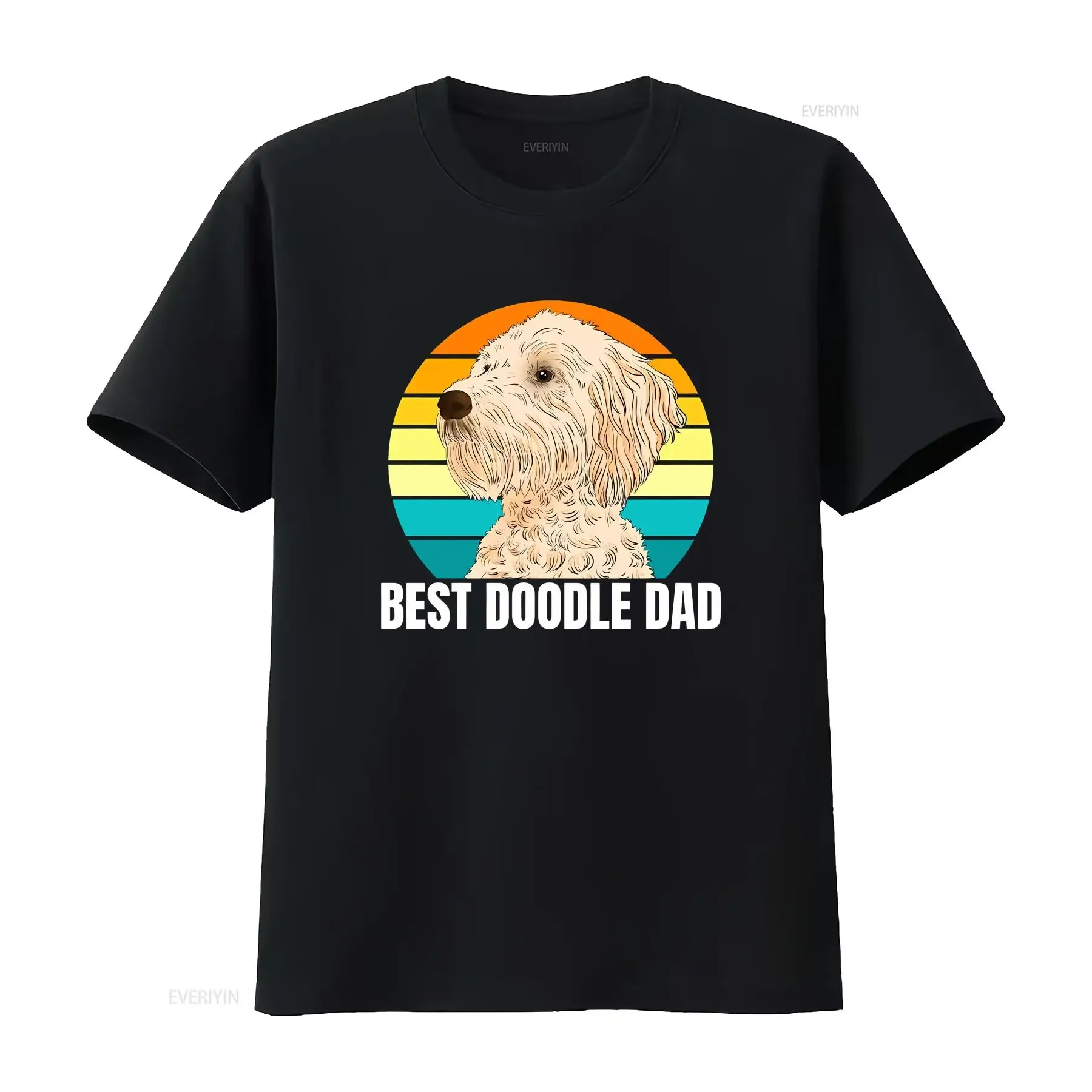 

Inktastic Best Doodle Dad футболка День отца собака Goldendoodle Labradoodle Lover винтажная стираная уличная одежда унисекс