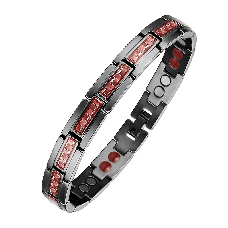 Carbon Fiber Titanium Health Care Bracelet Germanium Energy Magnetic Anti-Fatigue Anion Anti-radiation Bracelet