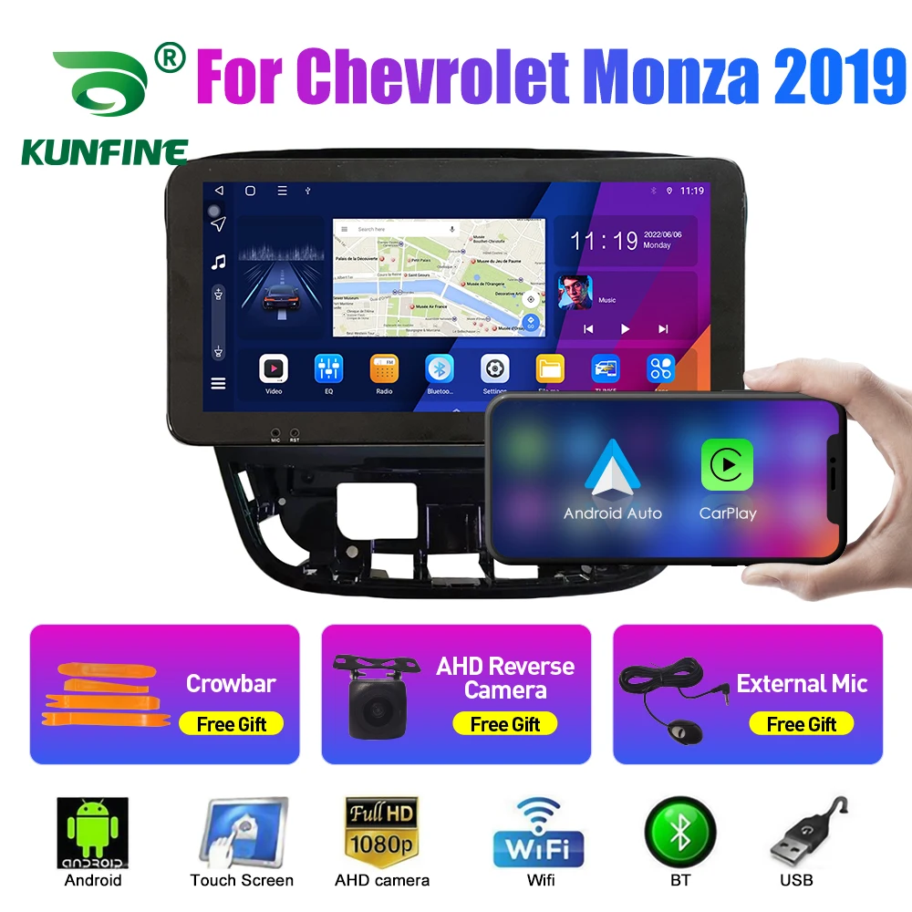 

Автомобильная стереосистема 10,33 дюймов для Chevrolet Monza 2019 2Din Android Восьмиядерный автомобильный стерео DVD GPS навигатор плеер QLED экран Carplay