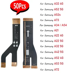 50Pcs,NEW Motherboard FPC Main Board Connector Flex Cable For Samsung A73 A21 A72 A22 A33 A42 A52 A32 A24 4G A53 5G A34 A54