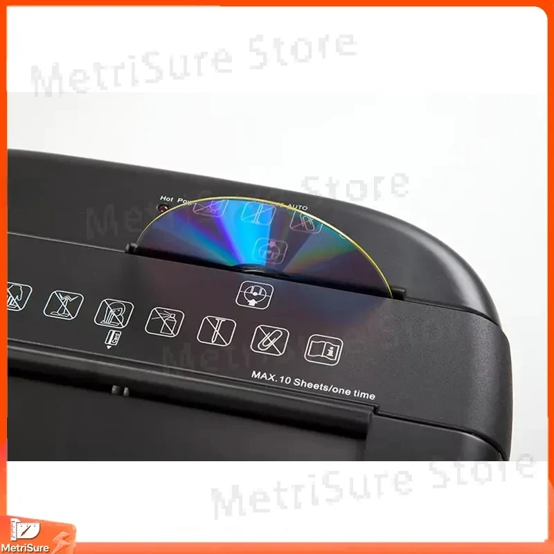 Portable Heavy Duty Cross Cut A4 Office Shredder for Paper CD Credit Card Shredding High Capacity Desktop Paper