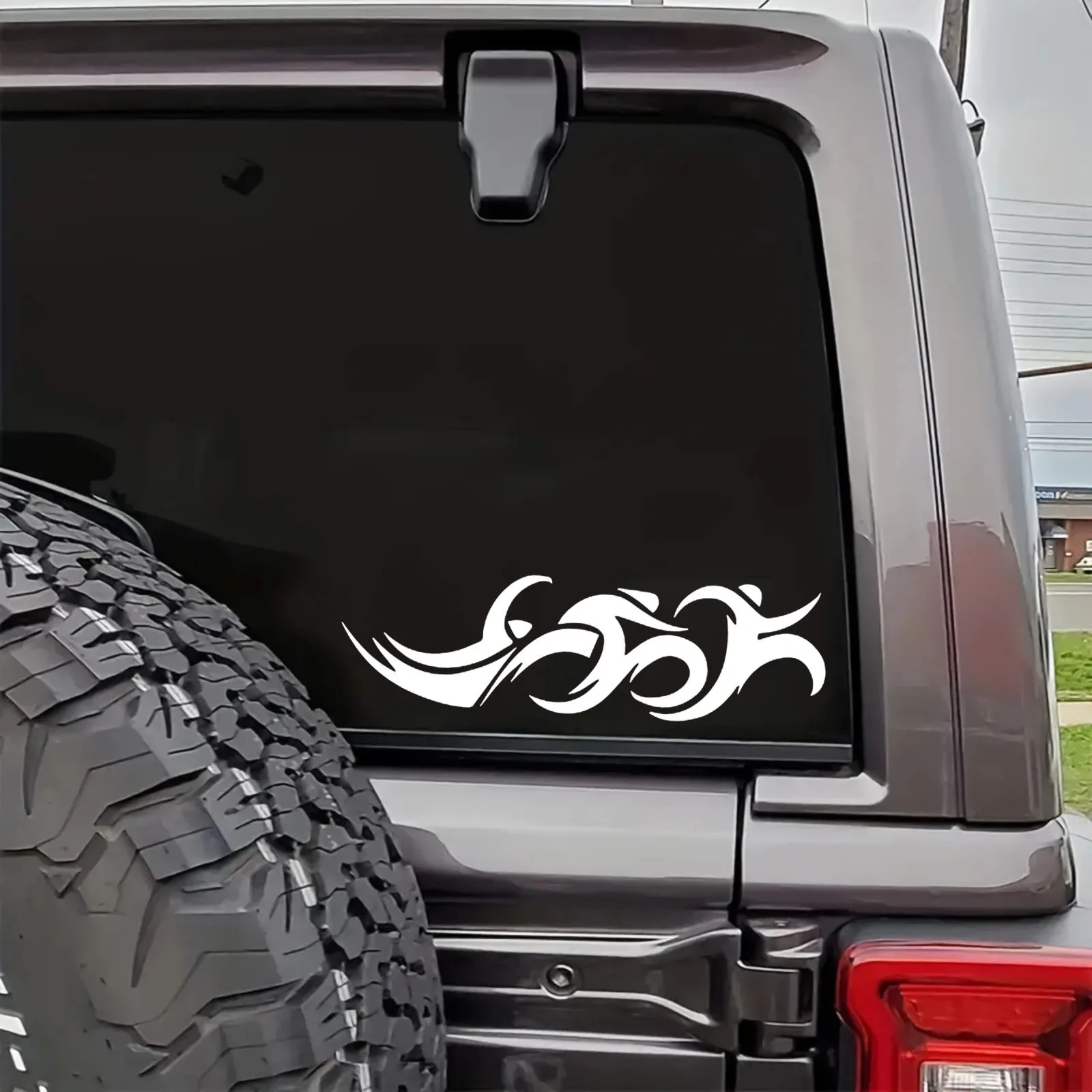 

Car Vinyl Decal Interesting Triathlon Sports Sticker Waterproof Removable for Car Motorcycle Auto Body Decoration