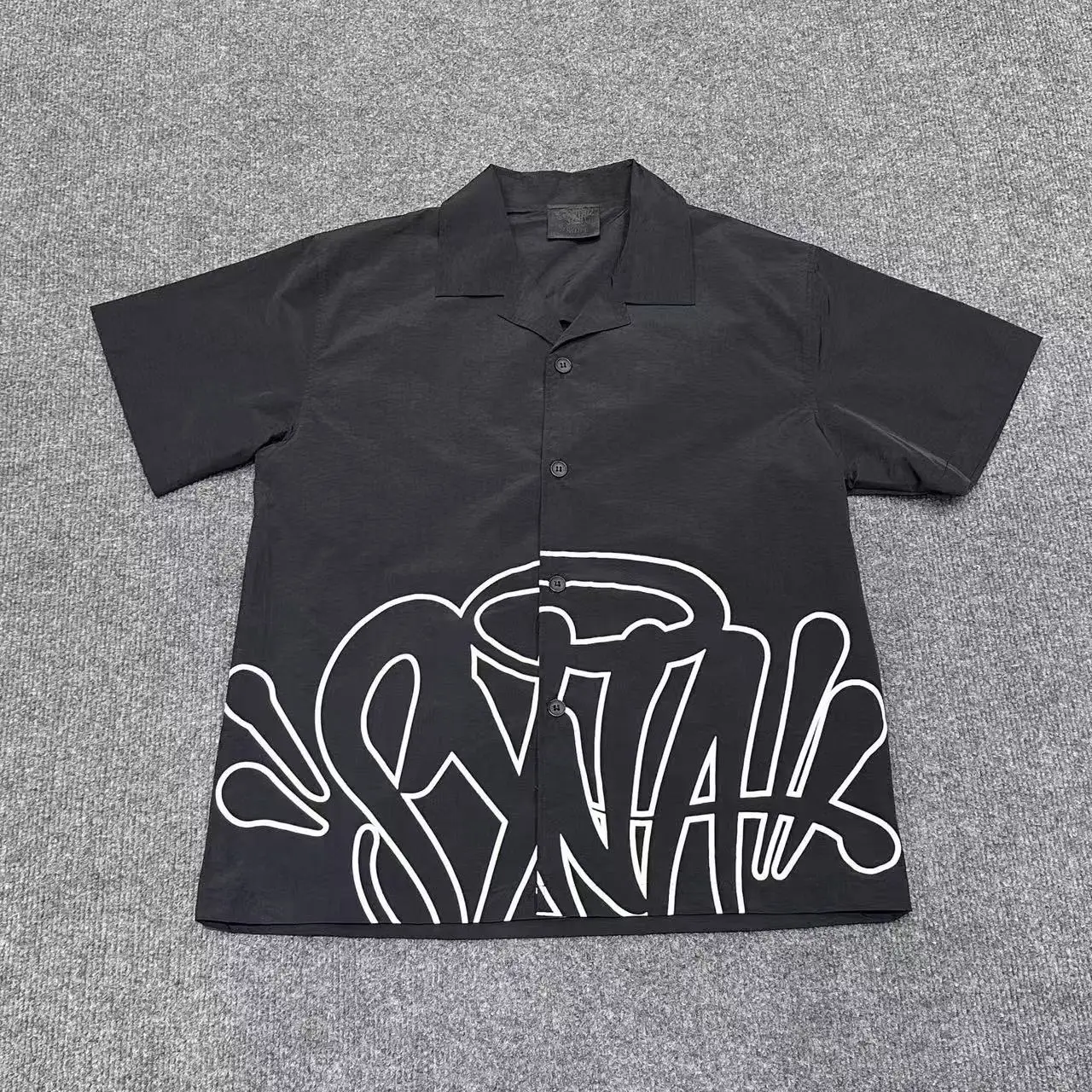 Synaworld Classic Letter Print Summer Loose Short Sleeve Shirt & Casual Shorts Set Unisex