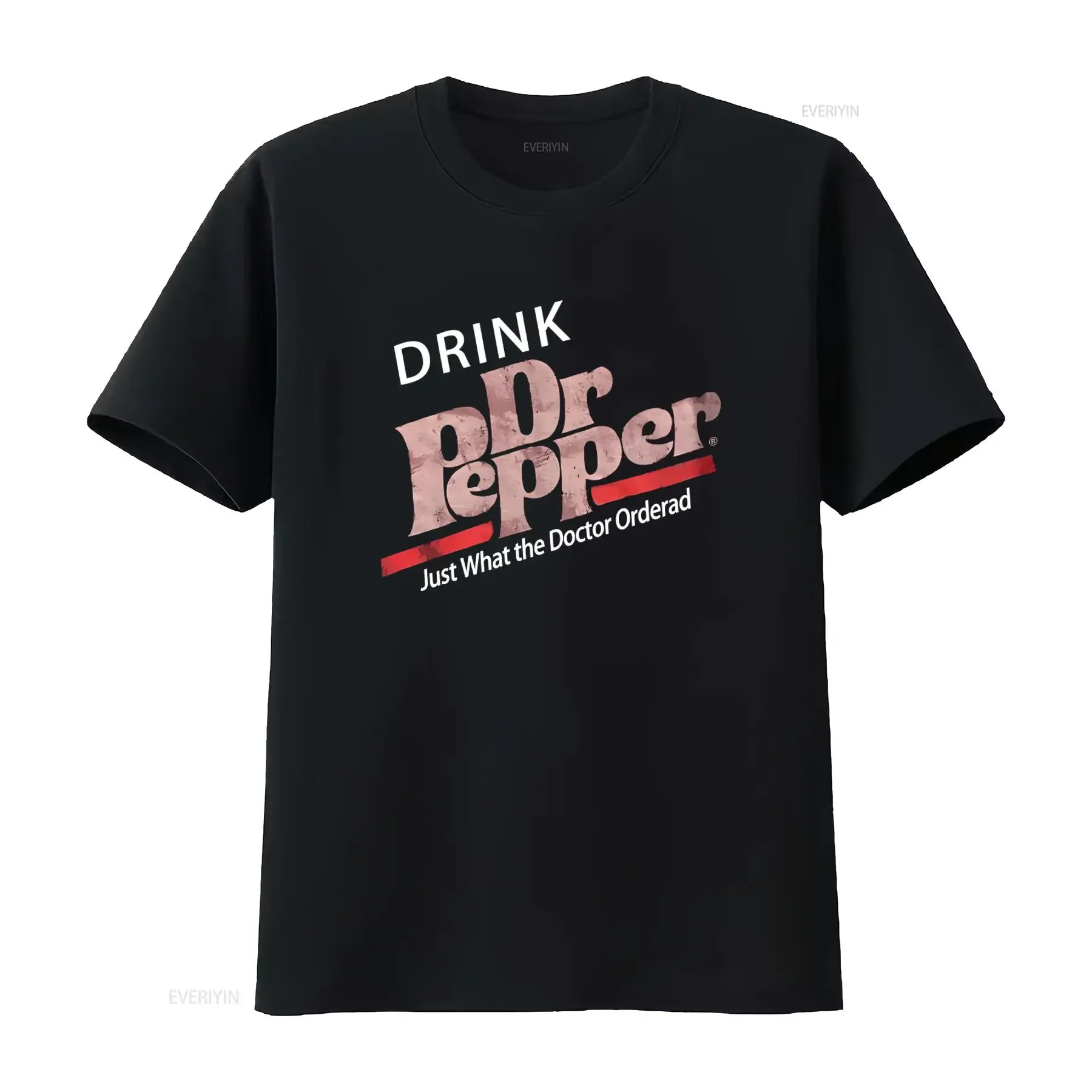 Men's Vintage Drink Dr Pepper Just What The Doctor Ordered T Shirt vintage Washed Stylish Casual Slightly graphic