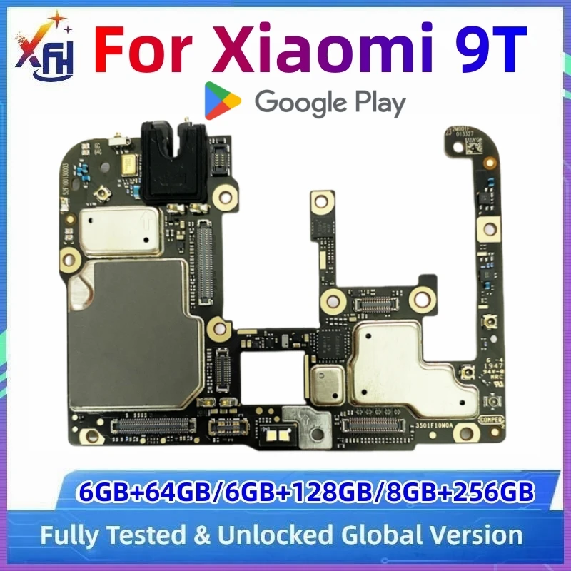 Módulo PCB de placa base desbloqueado para Xiaomi Mi 9T/Redmi K20 Pro 9T, MB 128GB 256GB 512GB, ROM Global, varios idiomas