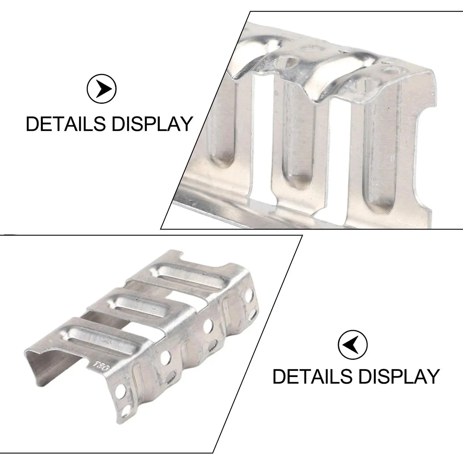 Aluminum Alloy Water Guide Clamp for Solar Panel Edges Providing Fast Mud Drainage and Stable Fit with Rounded Top Cover Design