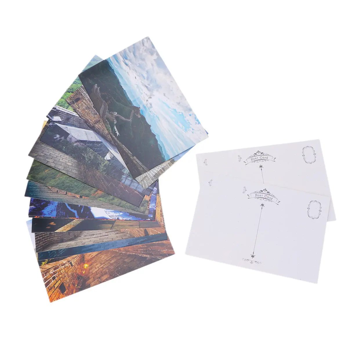 

15Pcs Long-Lasting Chinese Postcards Photography Series for Scrapbooking Gift Cards Collectors Postcard Paper