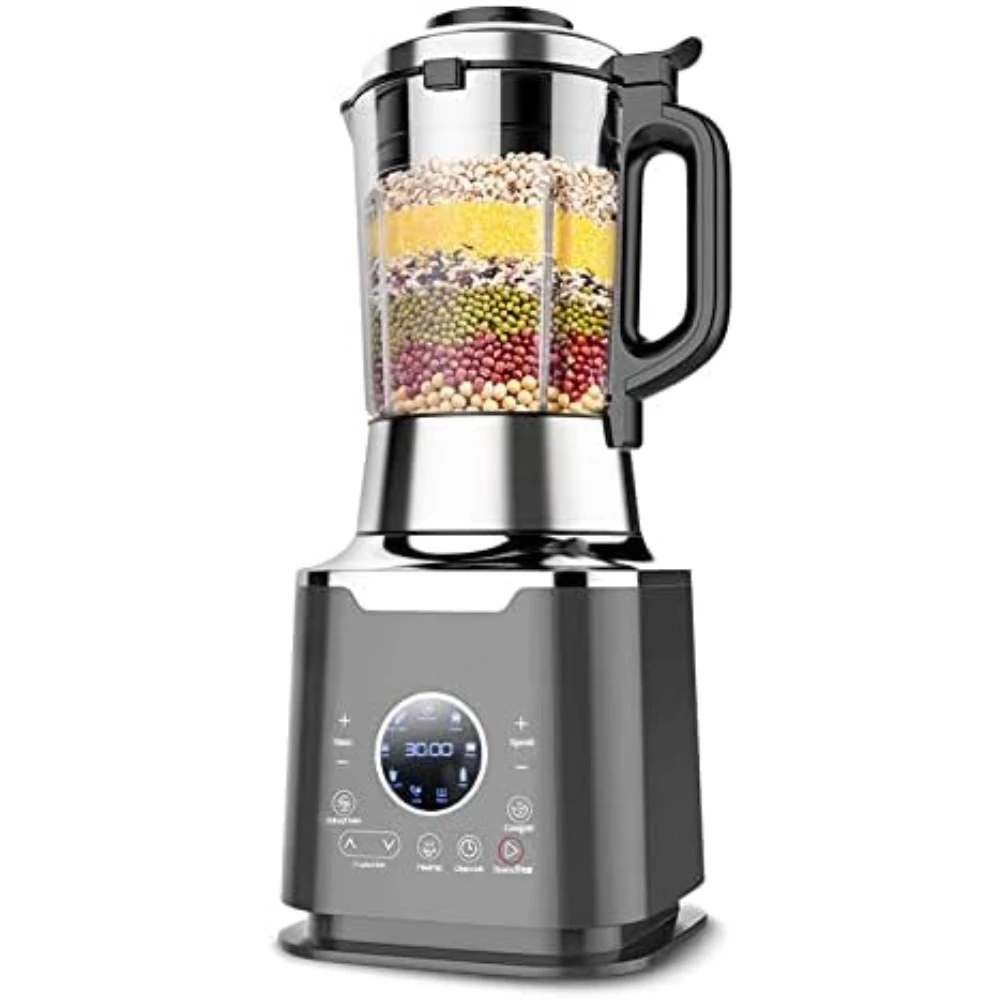 hot and Cold Blender for Soy Milk & Juice, Soup Maker with Stew Pot, 1.75L(59 Oz), 1200W, Black