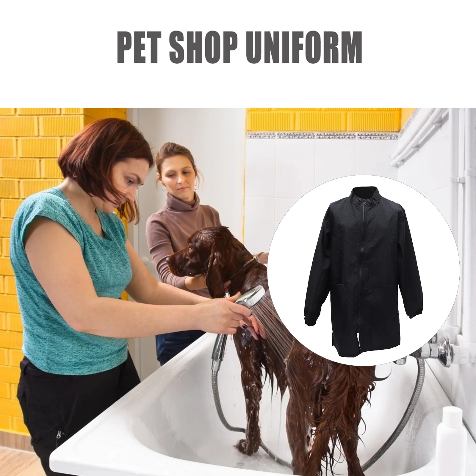 1pc Arbeiter Overalls Wasserdichte Nylon Für Pflege Nagel Haar Schneiden Uniform Arbeit Schürze Pet Shop Kleidung
