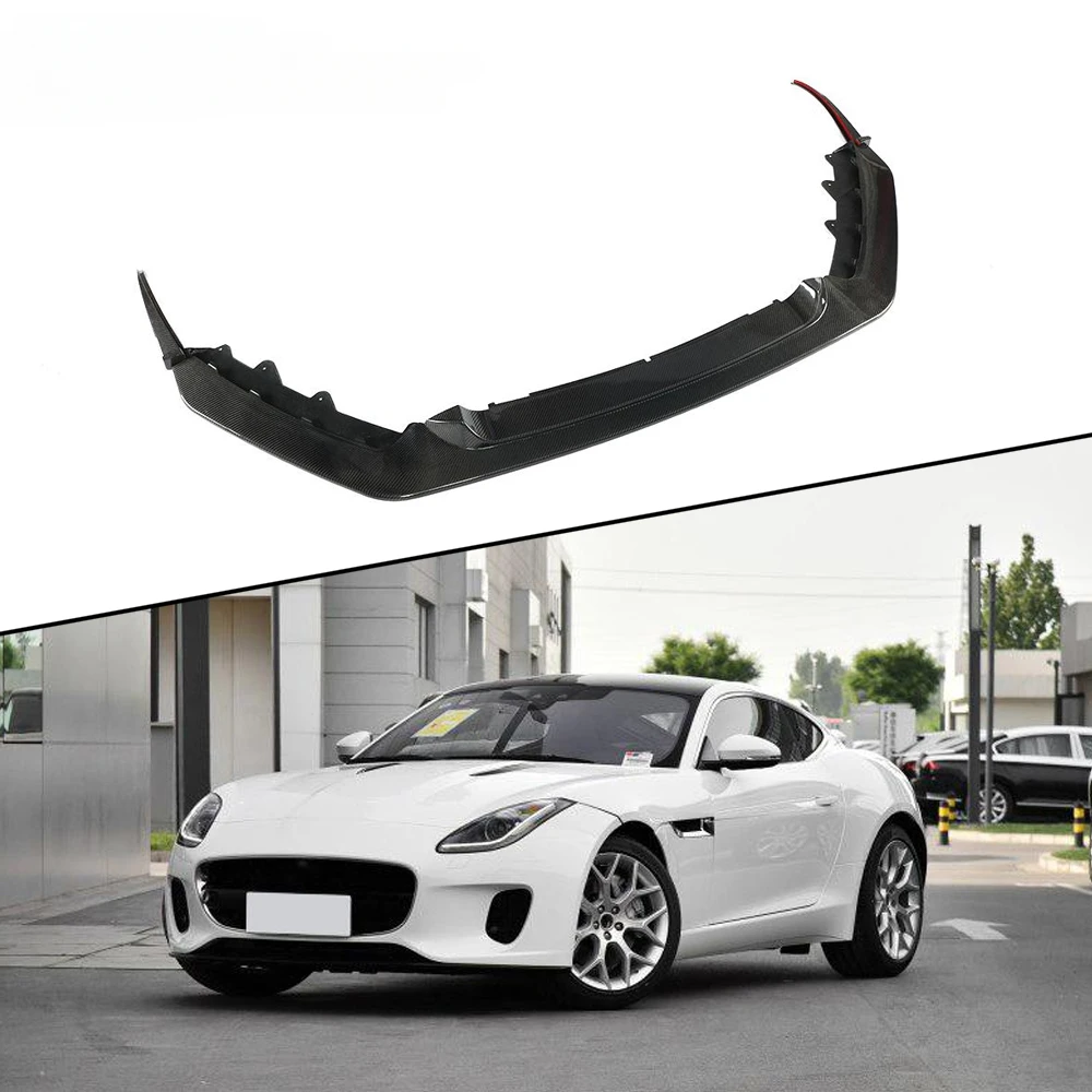 3PCS/SET Carbon Fiber front bumper lip for Jaguar F Type X152 2018-2019