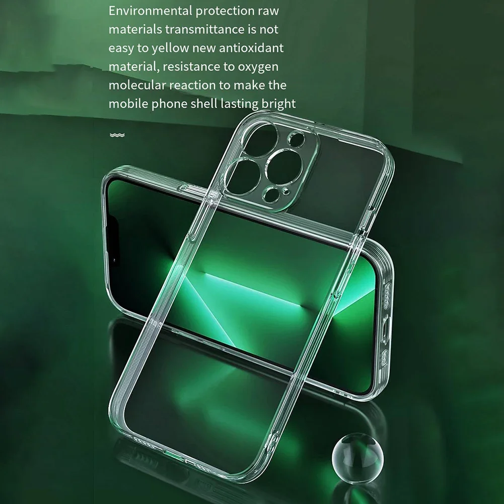 Clear Shockproof Silicone For IPhone 15 Pro Max Camera Shockproof Fall Prevention Lightweight Protection Transparency Case