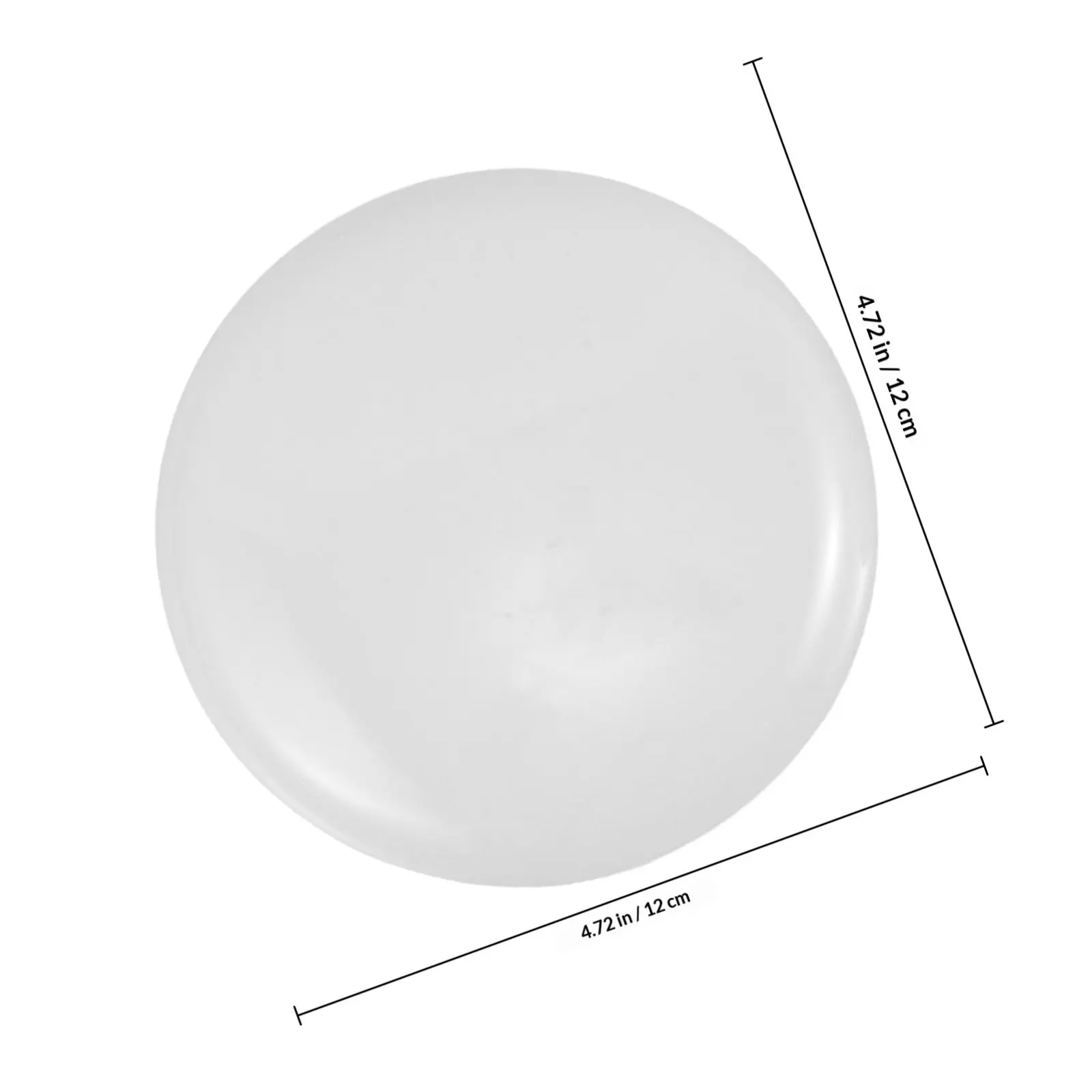 6Pcs Lampshade Diffuser Milky White Thick Round Sheet Soft Light Diffuser Panel for Drum Lampshades Ceiling Light Fixture DIY