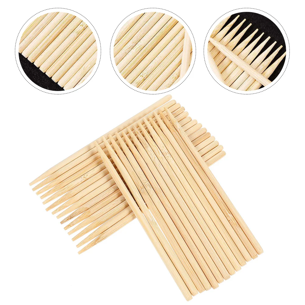 

100 pcs Scratch Paper Wood Stylus Tools High-Grade Durable Wooden Stylus Double-Ended Design Smooth No Burrs Easy Use Long Life