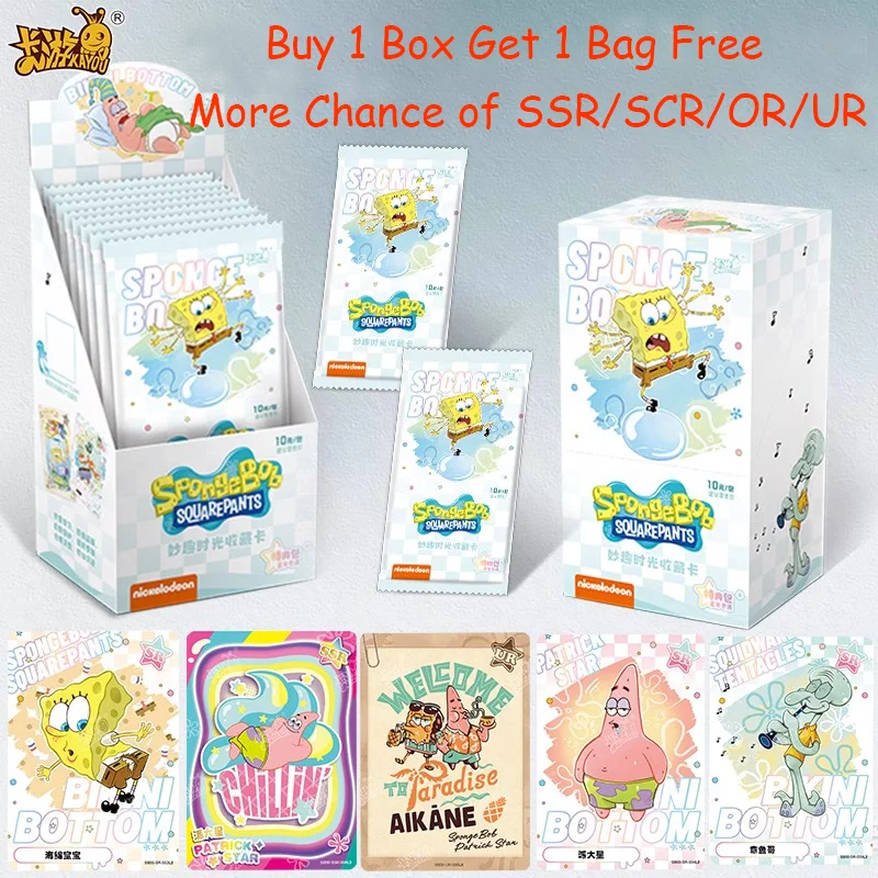 

Genuine KAYOU Anime SpongeBob SquarePants Patrick Star Card Collection Trading Cards Cartoon Funny Bikini Beach Collection Card