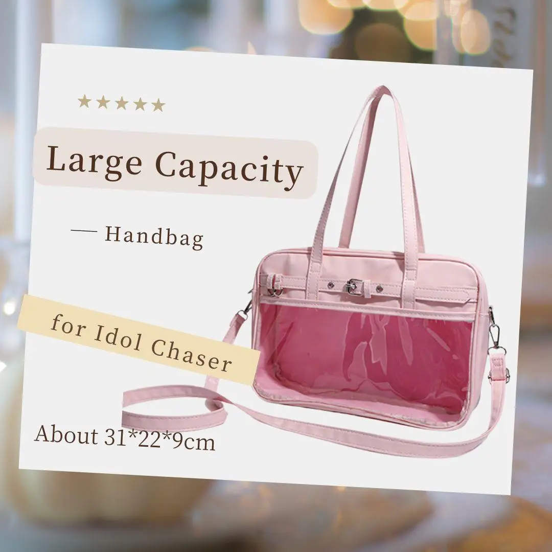 

Студенческая повседневная дорожная сумка Розовая сумка на одно плечо Сумка большой вместимости Универсальные диагональные сумки Idol Chaser Painful Handbag