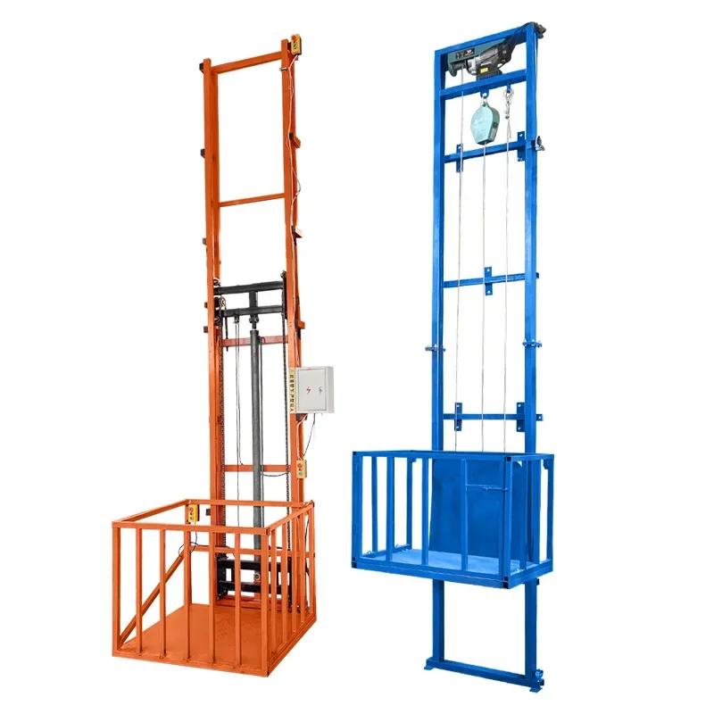 Electric hydraulic lift freight elevator household lift small hydraulic lifting platform elevator warehouse factory hoist