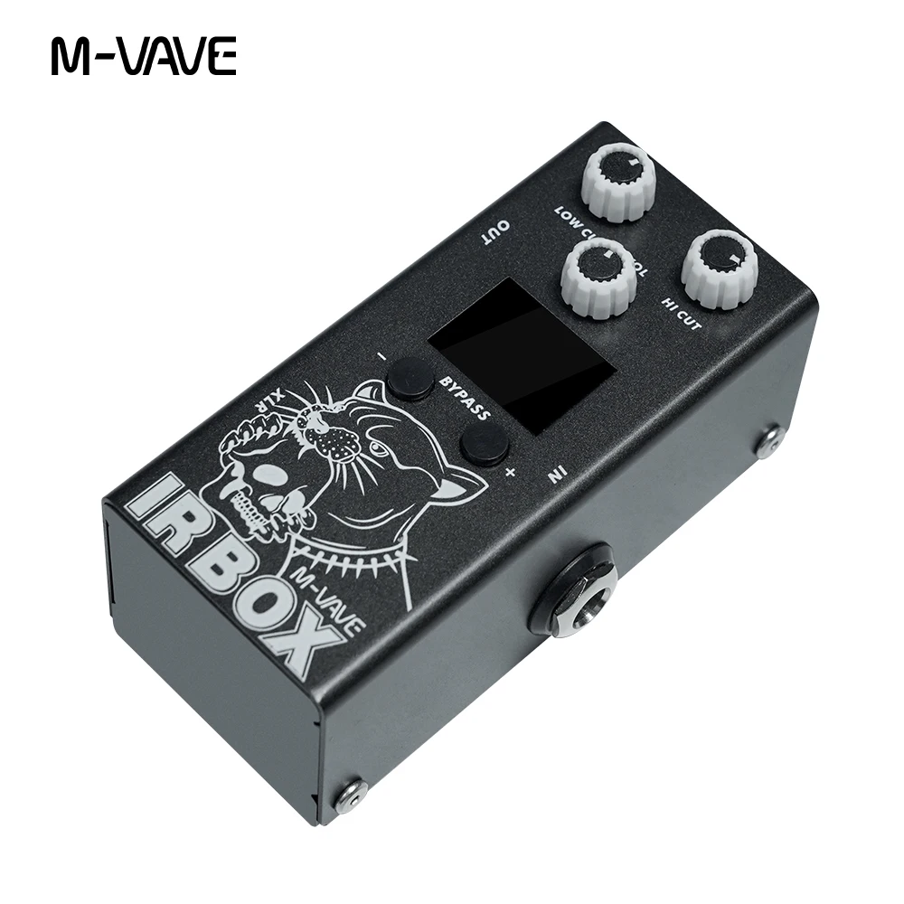 Pedal de guitarra M-VAVE, caja IR con 25 armarios de guitarra, 7 armarios de bajo, importación IR de usuario, EQ de 9 bandas, True Bypass, Control de sincronización por aplicación