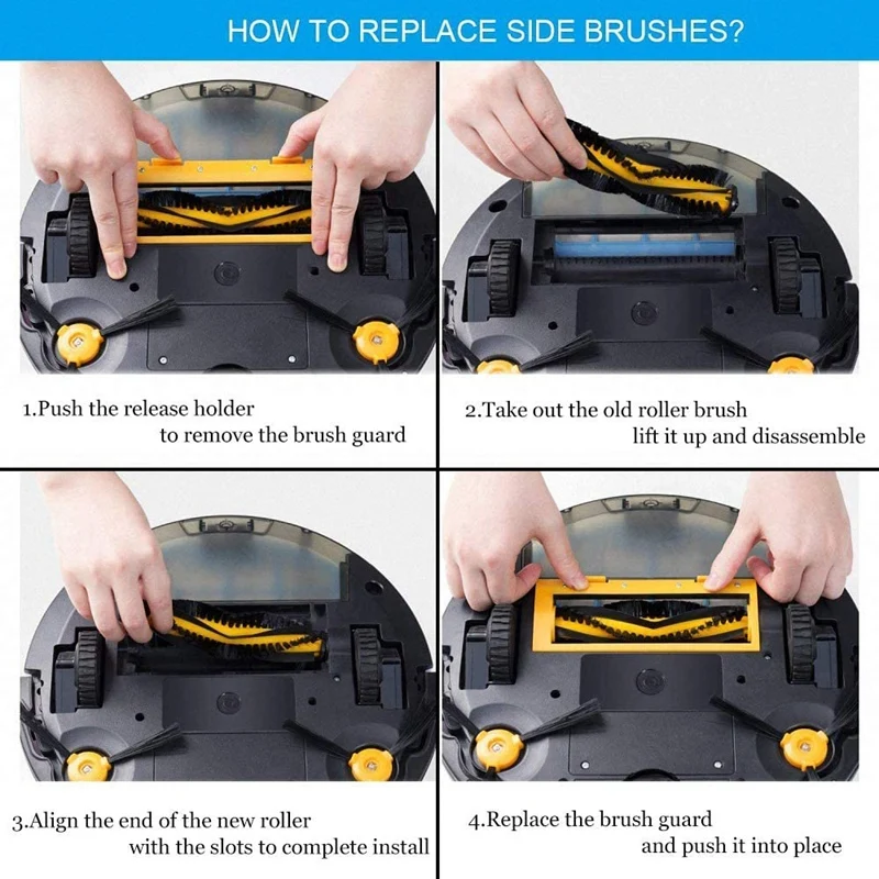 Kit de reposição de peças, Compatível para Robovac 11, Robovac 11C, Ecovacs, Deebot N79, Deebot N79S, 13pcs