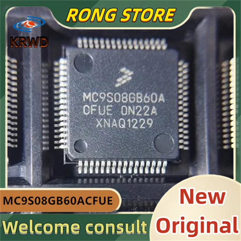 

2PCS MC9S08GB60ACFUE New and Original MC9S08GB60A LQFP-64
