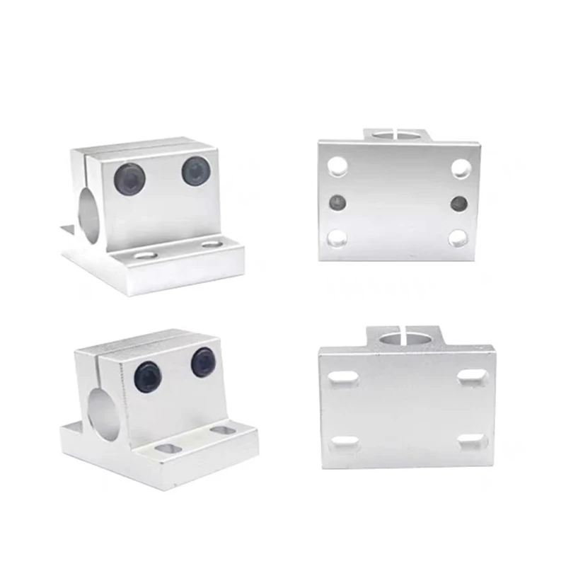 2pcs Side Mounting Of Optical Axis Fixed Support Cltbm Cltam10/12/13/14/15/16/20mm/25mm/30mm Guide Shaft Support Fixed Bracket
