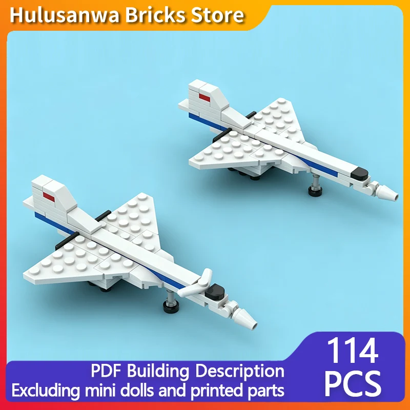 

Tu-144 Supersonic Civil Airliner Model MOC Building Bricks War Equipment Modular Technology Gifts Holiday Assemble Children Toys