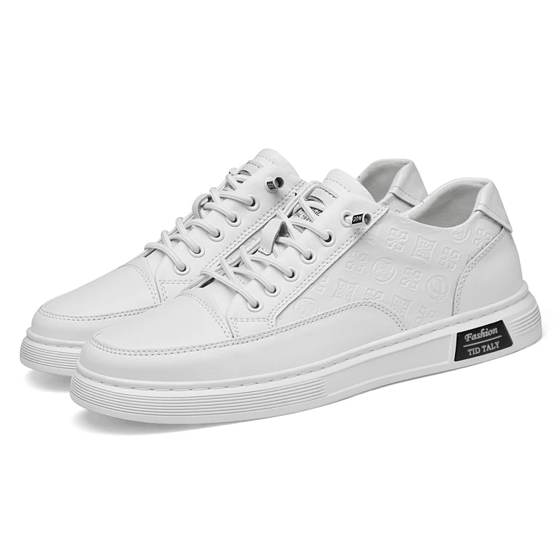 

2025 New Men's Casual Shoes, Cowhide Shoes with Comfortable Upper, Anti-slip and Wear-resistant Lining, Street Fashion Sneakers
