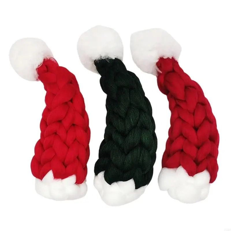 Премиальная исландская шерстяная рождественская шляпа для винных бутылок настольные праздничные декоры A2BB