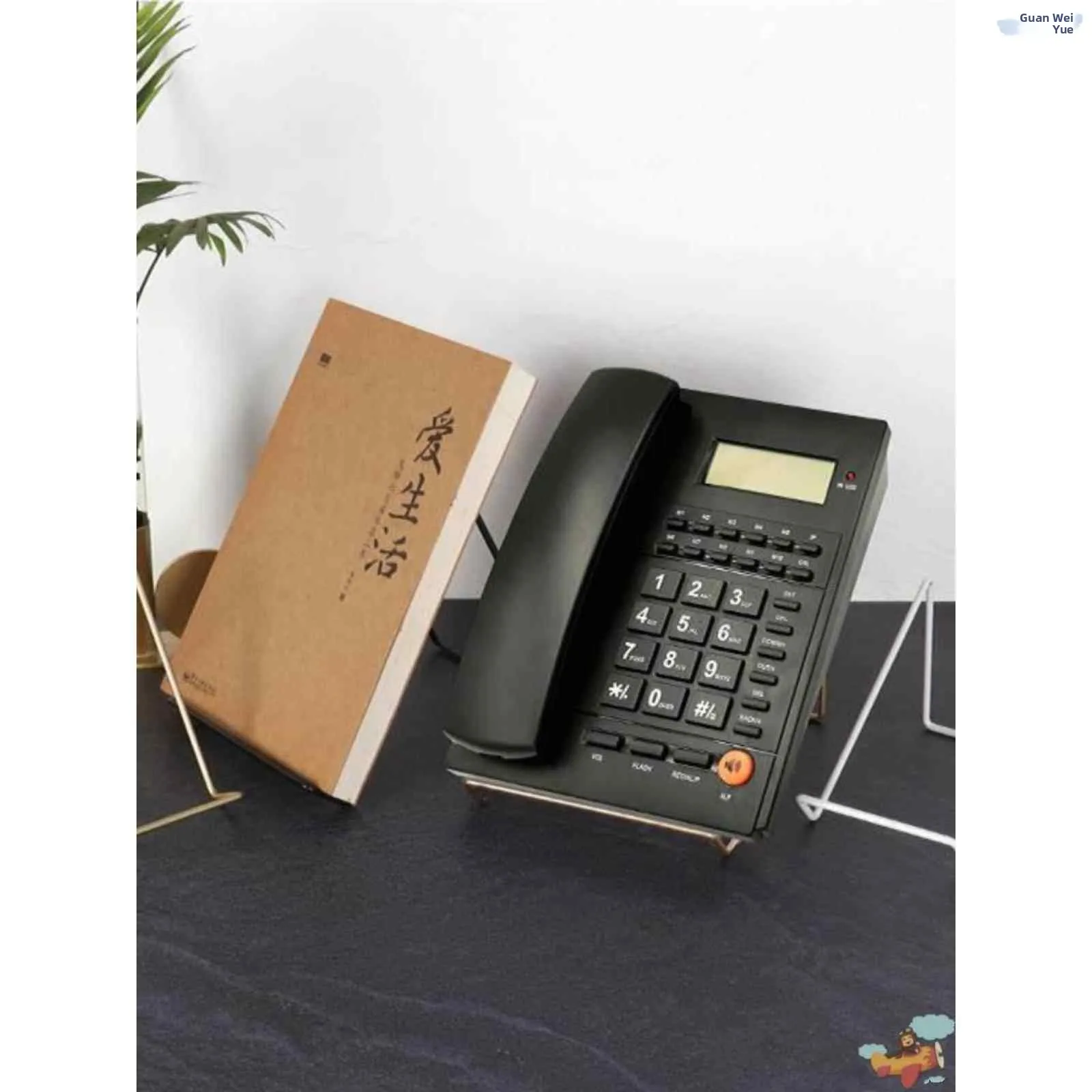 

Office Desk Phone Holder Book Display Stand Fixed Telephone Placement Shelf Tablet Support Bracket Workstation Storage