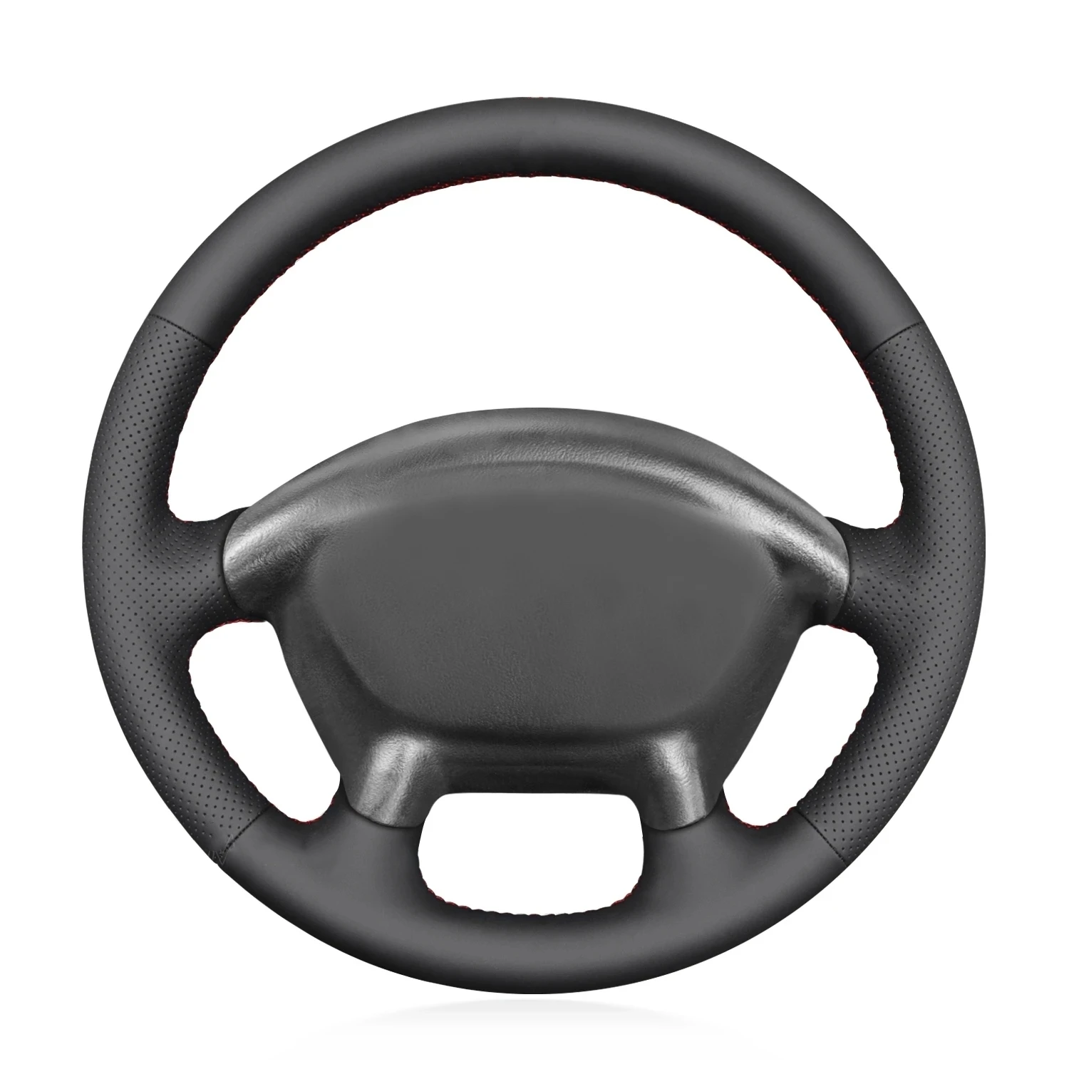 

DIY Hand Sew Black Leather Car Steering Wheel Cover for Chevrolet Corvette C5 1997-2004