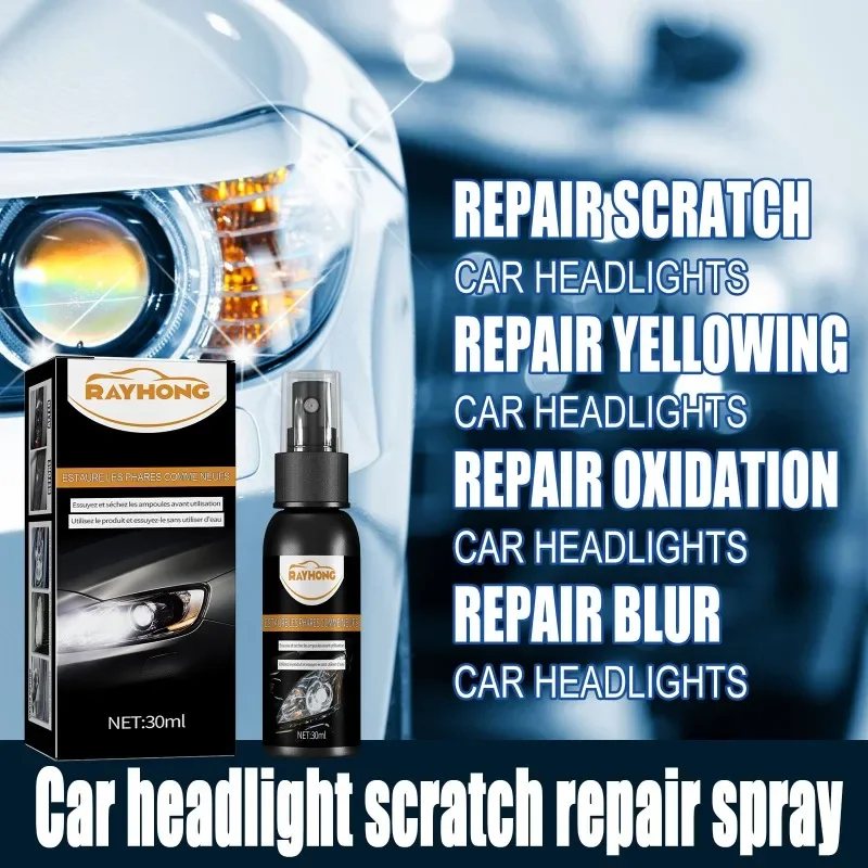 Non Corrosive Car Headlight Scratch Repair Spray Agent Car Headlight Repair Car Headlight Crystal Plating Refurbishment Spray