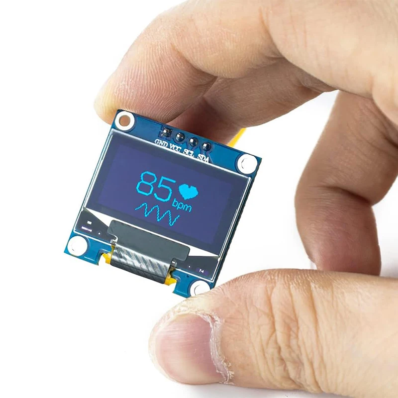 Module d'écran d'affichage OLED 0.96 pouces, 5 pièces, SSD1306 I2C IIC SPI série 128x64 3.3V-5V bleu/bleu jaune/blanc pour Arduino ESP32 ESP8266