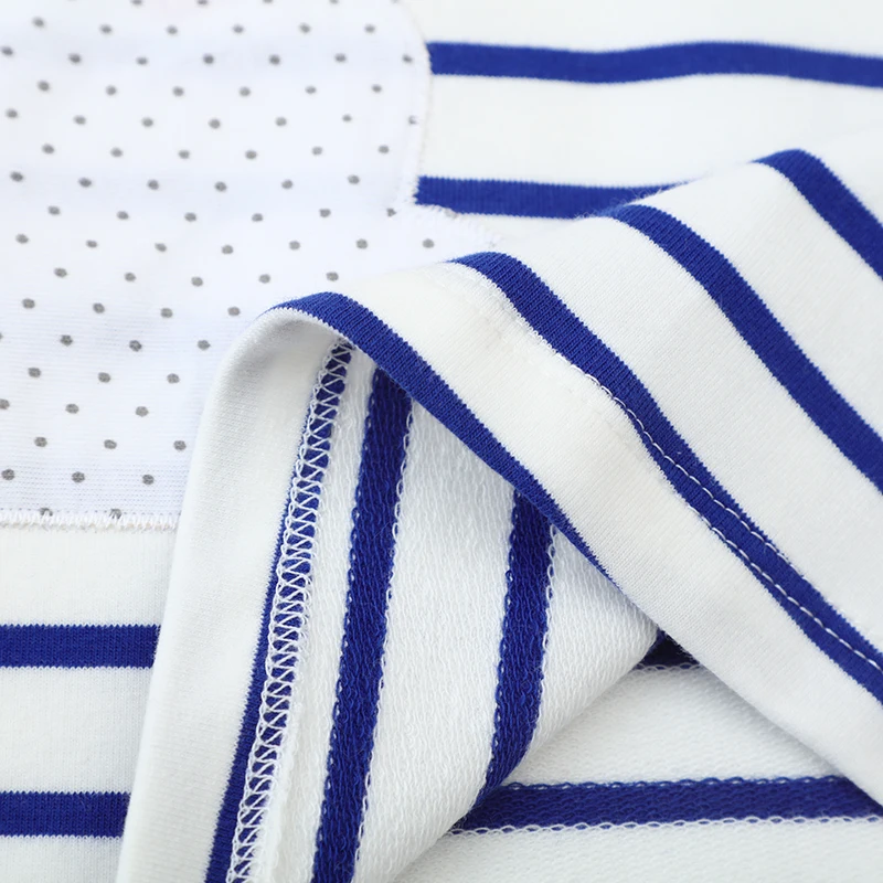 فساتين جديدة مخططة بأكمام طويلة للأطفال ملابس الفتيات الكرتون قوس قزح هوديس فساتين ملابس الأطفال #5