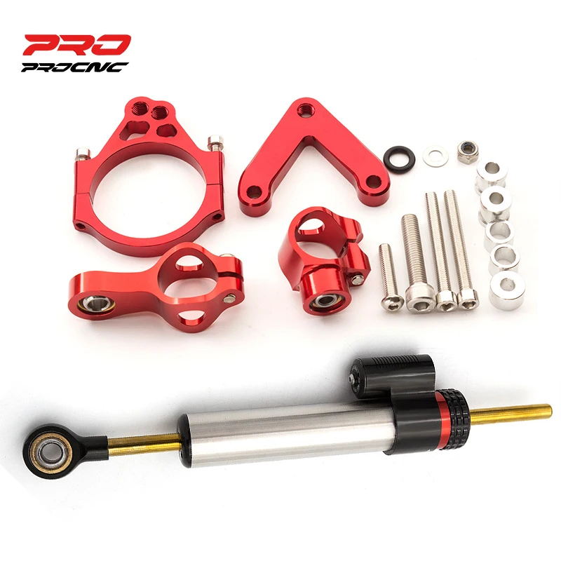 

Carbon Steering Dampers For DUCATI 848 2008-2012 Motorcycle Stabilize Damper Bracket Mounting Kit