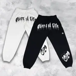 American Style High Street Retro Men's Sweatpants Couples Dress Sports Casual Pants Running Training Cotton Pants Straight Pants