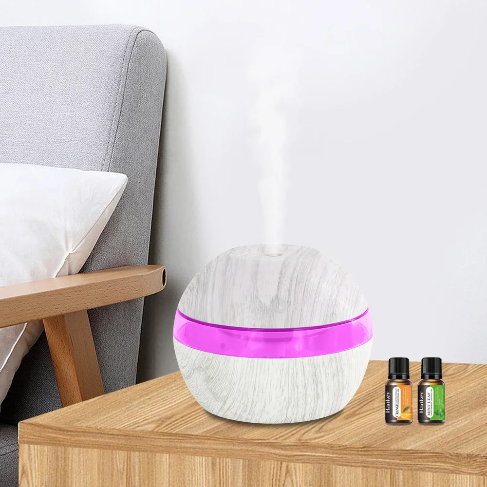 

Ультразвуковой увлажнитель воздуха 300 мл, ароматерапия, интеллектуальное сенсорное управление и светодиодное освещение RGB