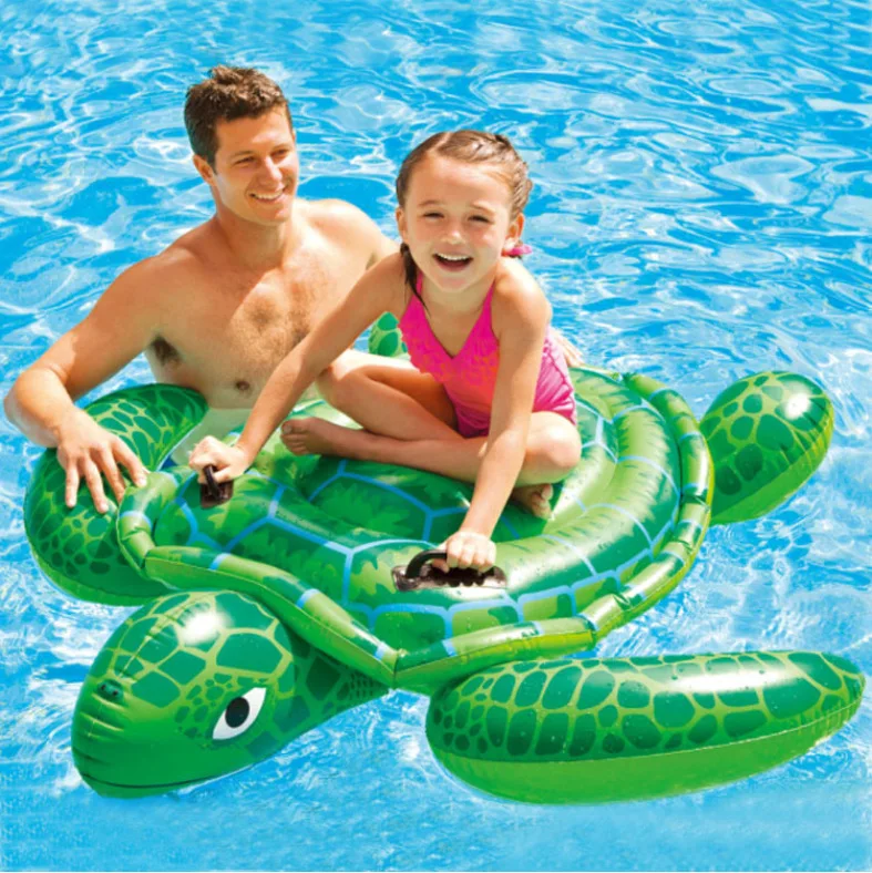 

INTEX 57524 Little Turtle Ride Inflatable Animal Ride Water Playing Toys Children's Toys Inflatable House