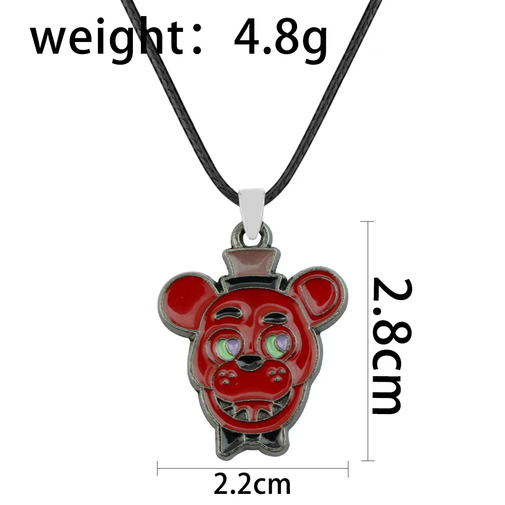 ゲームフレディーズネックレスキーホルダーブレスレットブローチ男性女性ファッションチェーンアクセサリーFNAFチェーンファイブナイツペンダントACGグッズ