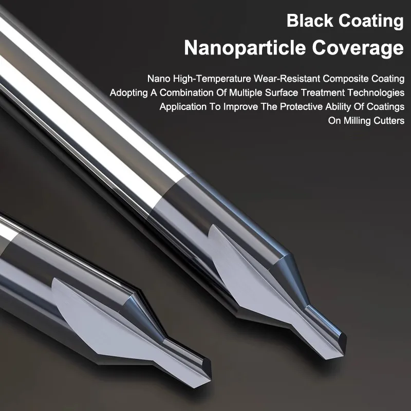 Imagem -04 - Broca Central de Carboneto de Aço Yifinotungsten Dupla Cabeçada para Usinagem Cnc Broca de Ponto Fixo 60 Graus Nano Coating Center tipo a