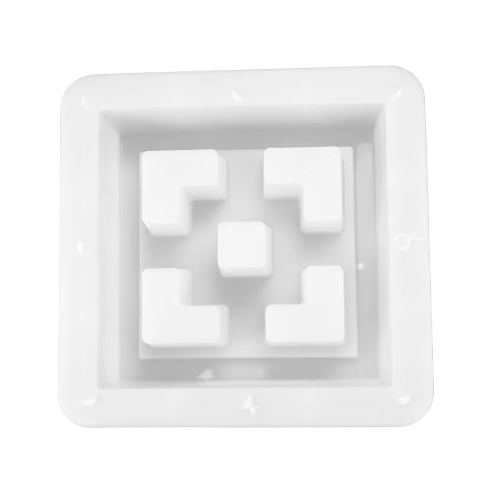 Plastic Hollow Brick Mold Square 3D Carving Cement Antique Brick Mold 20*20*6cm Anti-Slip Window Flower Fence Making Mold