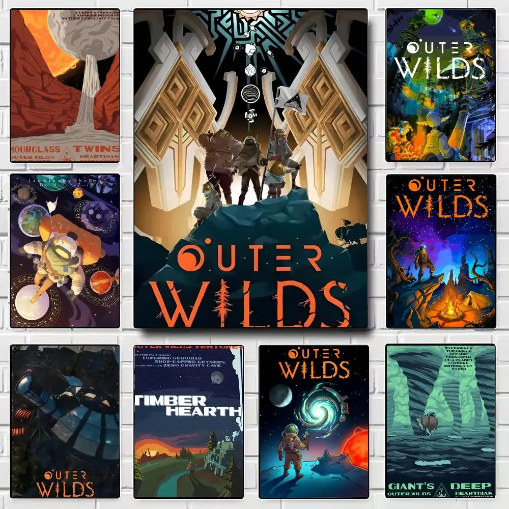 Game Outer Wilds Poster Modern Wall Art for Bedroom Living Room Cafe Bar Aesthetic Home Decor Gift