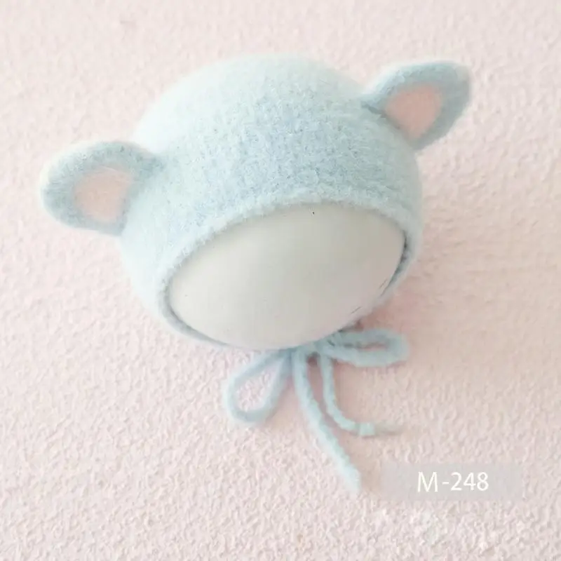 

E06F Фотография новорожденных позиционирует реквизит милые уши вязаные шляпа для детских шапок шапки