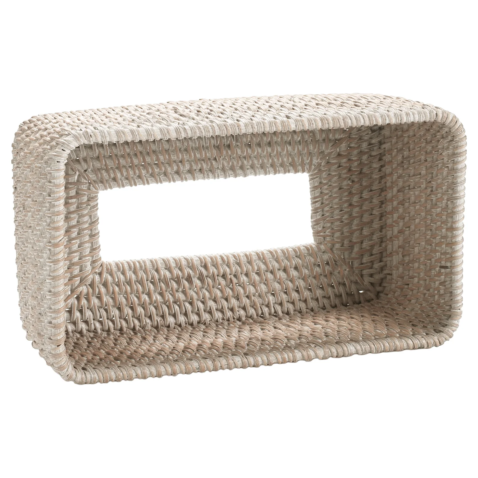 Rattan Tissue Box Cover Hand Woven Square Rattan Holder Tissues Creative Desktop Living Dining Room Tissue Box Storage Tray - view 3