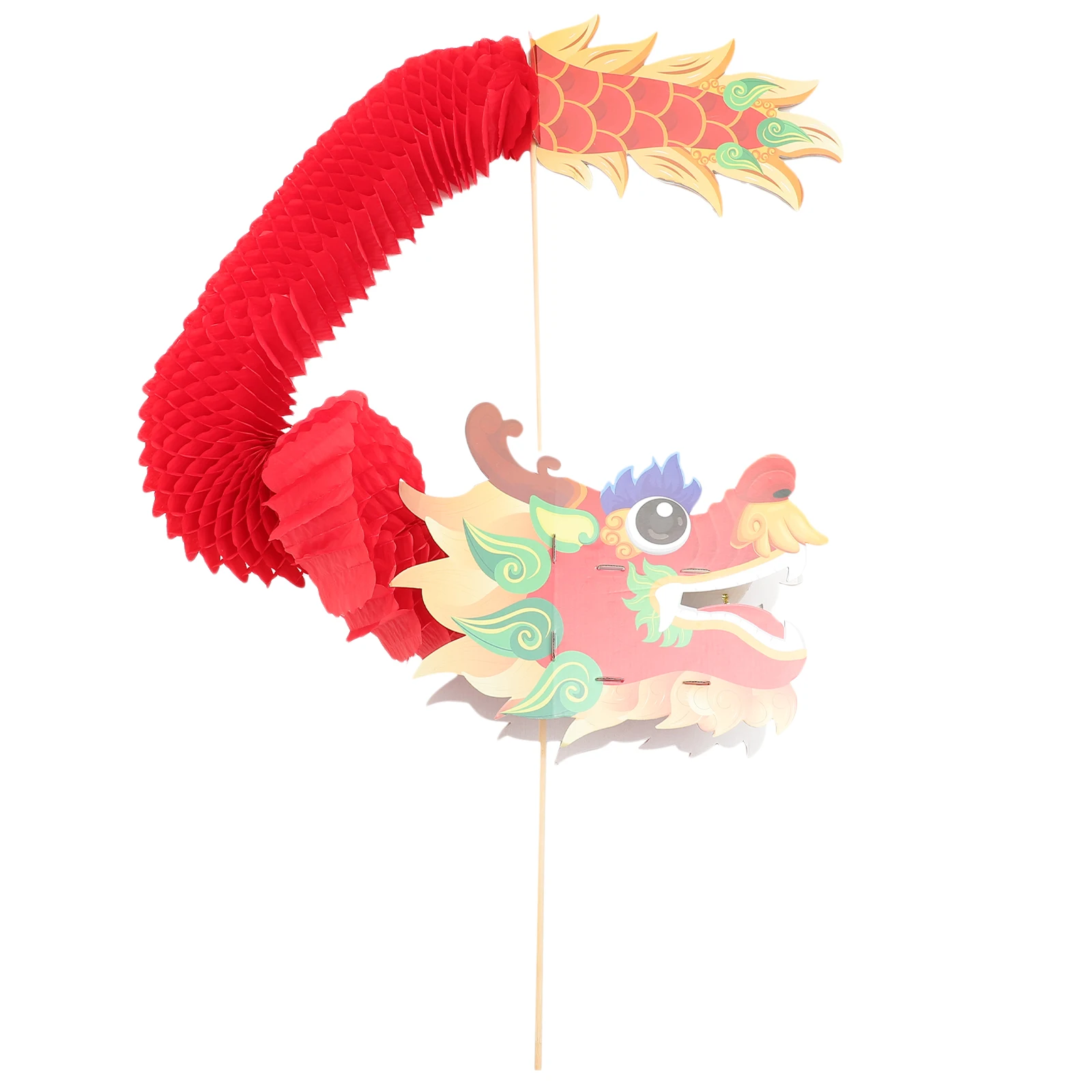 

Red Dragon Decorations Auspicious Garland Paper Photo Props Wreath Party Crafts Child New Year Bright Colorful Fade Resistant