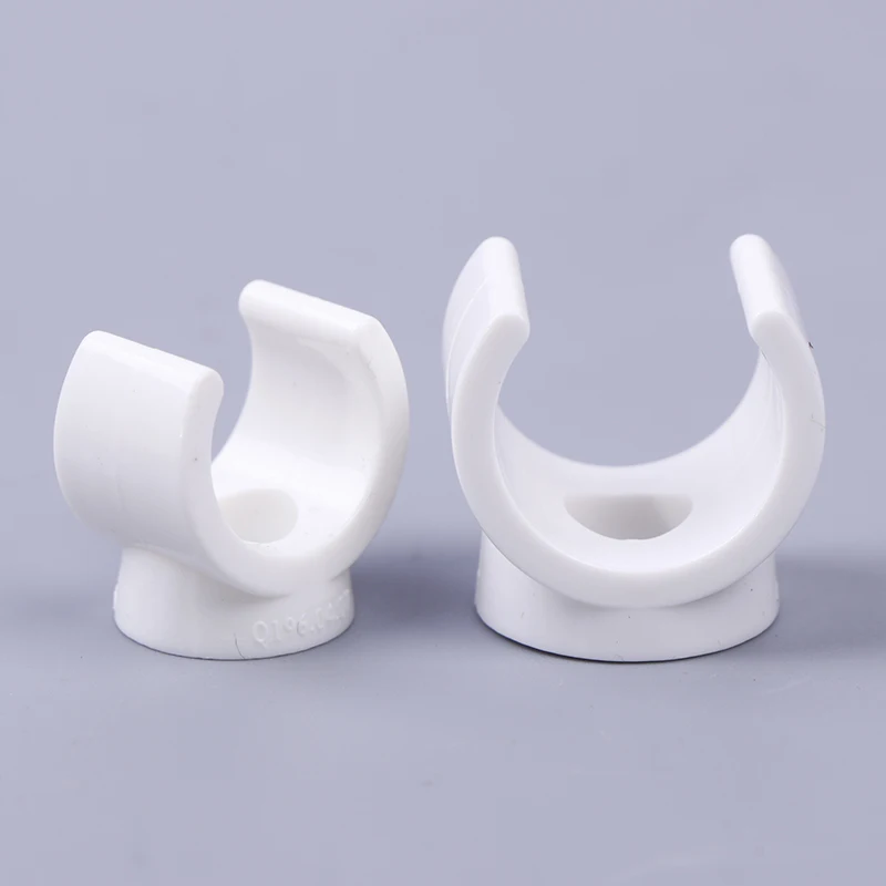 20 ชิ้น 20 มิลลิเมตร PVC ท่อ Clamps คลิปเชื่อมต่อ Fit สําหรับ 0.5/0.79 นิ้ว OD ทีวีถาดท่อท่อแขวนสนับสนุน Pex ท่อ