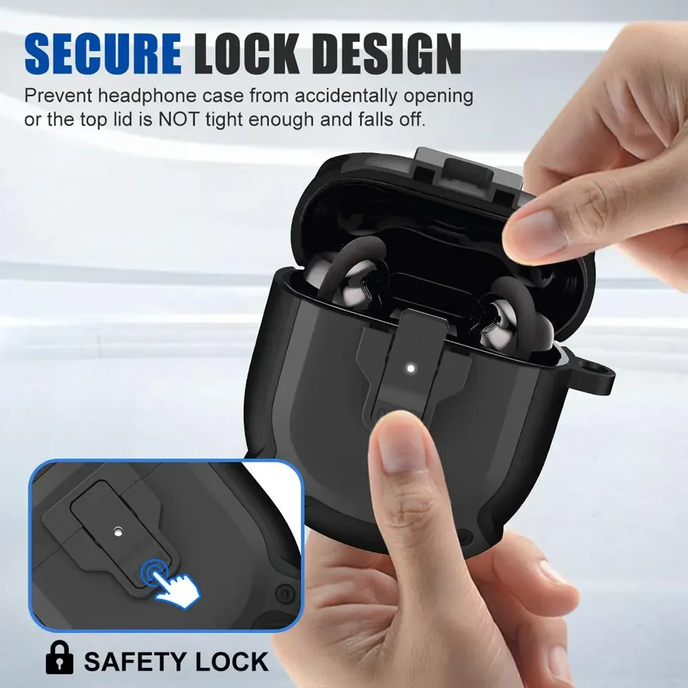 

Protective Case Suitable for Bose QuietComfort Earbuds 2 Wireless Earphone Protector Cover Split Switch Lock Design Anti Drop